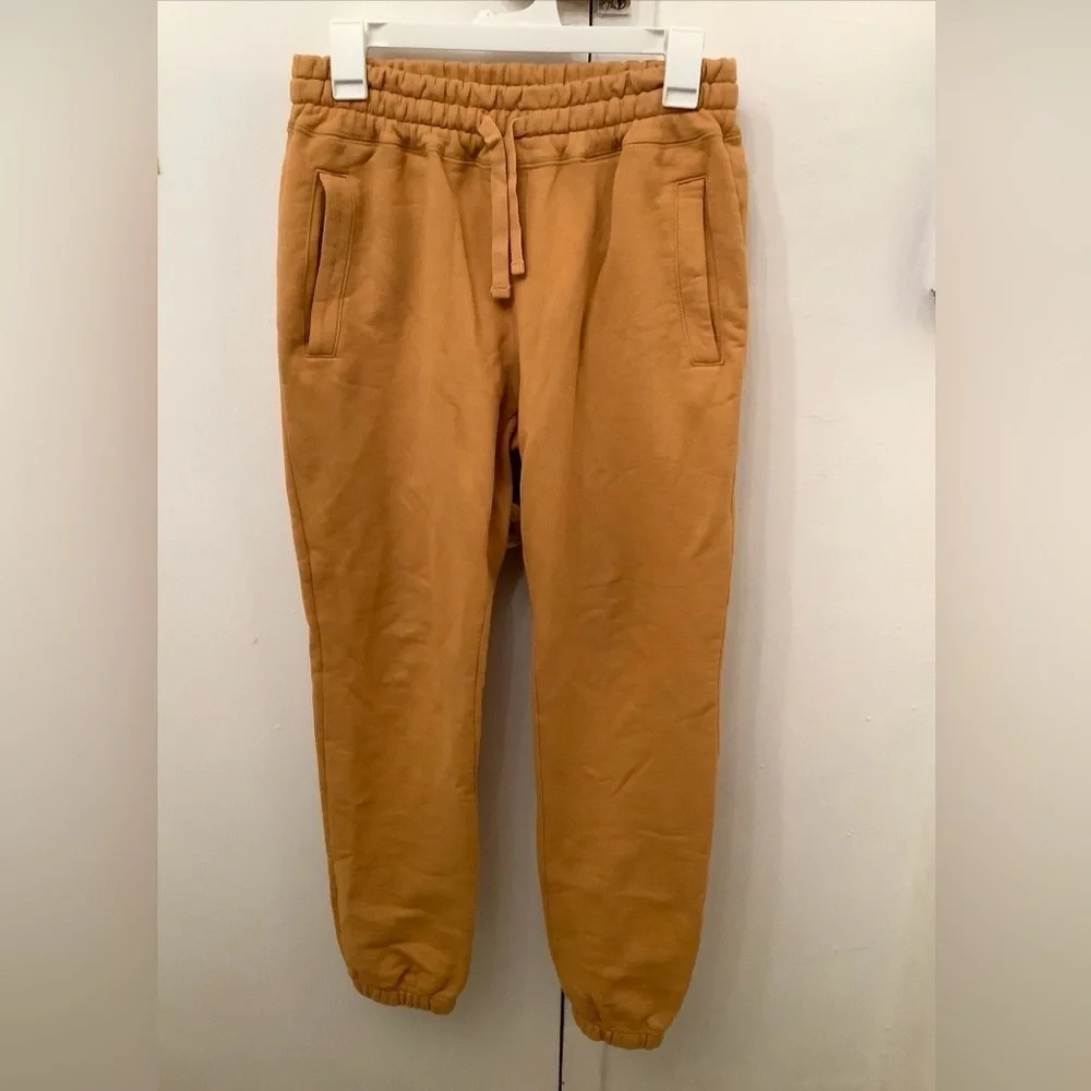 Aime Leon Dore Pullover Hoodie Sweatshirt Small + Sweatpants XS Mustard …​​​​